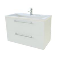 Apatinė spintelė su praustuv(2 stalčiai) KAMĖ Scandic 81 cm, balta