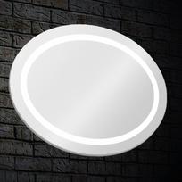 Veidrodis su LED kastuvu BLU Leon Oval 85 x 65 cm