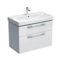 Apatinė spintelė su praustuv(2 stalčiai) GEBERIT Smyle 90 cm, blizgiai white