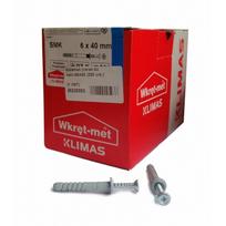 Kalamas nailoninis kaištis su medsraigčiu WKRET MET 6 x 40 mm (200 vnt)