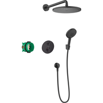 Potinkinis termostatinis dušas 4 in 1 komplekte HANSGROHE Croma 280, juodas-matinis, 27961670