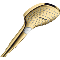 Dušo galvutė HANSGROHE Raindance Select E 120 3 jet Ecosmart, poliruoto aukso optika, 26520990