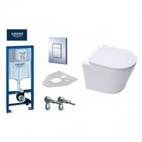 Potinkinis GROHE Rapid SL rėmas su chromuotų mygtukų iš kložėtų Infinitio Compact Rimless