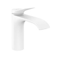 Praustuvo maišytuvas su dugno vožtuvu HANSGROHE Vivenis 110, baltas-matinis, 75020700