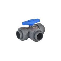 Rutulinis vožtuvas T formos PVC-U PİMTAŞ 40 mm (PN16), vandeniui