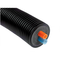 Dviguba izoliuota vamzdis šildymo takelis TERRENDIS 2 x 40 x 3.7 / 140 mm