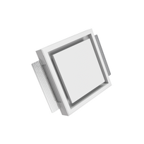 Priglain difuzorius ERGOVENT Kvadro 125 mm, su sklende