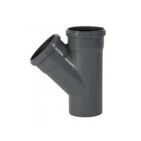 Vidaus nuotekų trišakis WAVIN Optima 110 x 75/45°, pilka