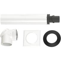 Kamino komplektas horizontaliam prijungimui (per sieną) BOSCH C13x, Ø80/125, ilgas - 335-530 mm