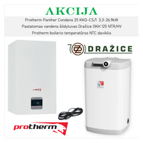 Akcijinis PROTHERM Panther 25KKO iš DRAŽICE šildymo įrangos rinkinių