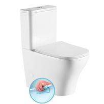 Pastatomas unitazas SAPHO Bello Rimless su SLIM lėtai nusileidžiančiu dangčiu
