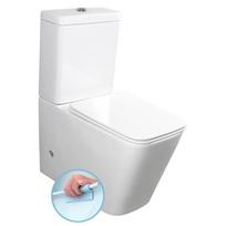Pastatomas unitazas SAPHO Porto Rimless su SLIM lėtai nusileidžiančiu dangčiu