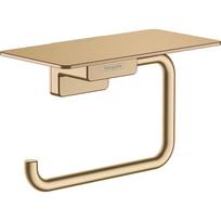 Laikiklis tualetiniam popieriui su lentynėle HANSGROHE AddStoris 41772140, bružintos bronzos
