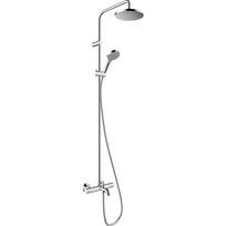 Termostatinė lietaus dušo sistema su snapu voniai HANSGROHE Vernis Blend 200 1jet, chromas, 26079000