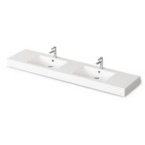 Akmens masės baldinis praustuvas PAA Long Step Duo, 2100 x 490 mm, ILSW/00
