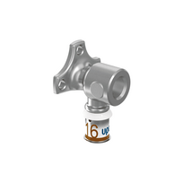 Alkūnė tvirtinama metalinė UPONOR S-Press PLUS 16 x 1/2"" vidurys H 39 mm