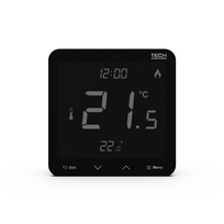 Virštinkinis programuoyama patalpos termostatai TECH EU-T-3.1, juodas