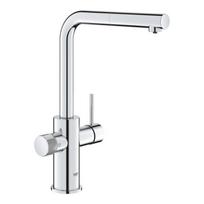 Virtuvė (plautuvės) maišytuvas su ištraukiamu snapu GROHE Blue Pure Minta, 30590000