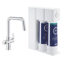 Virtuvė (plautuvės) maišytuvas GROHE Blue Pure Eurosmart Starter Kit su reserveniu atbuliniu osmoso filtru, 30587000