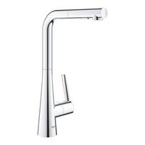 Kitchennis (plautuvės) maišytuvas su ištraukiama žarnele GROHE Zedra, 32553002
