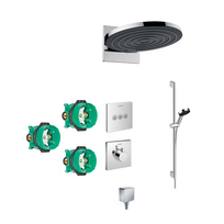 Potinkinis termostatinis dušas 6 in 1 komplekte HANSGROHE Pulsify S 260 2jet