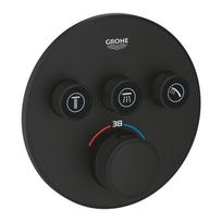 Potinkinis termostatinis dušo maišytuvas GROHE Grohtherm SmartControl 3 išėjimų, phantom black, 29508KF0