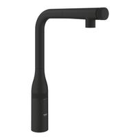Virtuvinis (plautuvės) maišytuvas su ištraukiama žarnele GROHE Essence SmartControl, juodas-matinis, 31928KF0