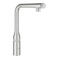 Virtuvinis (plautuvės) maišytuvas su ištraukiamu snapu GROHE Essence SmartControl, supersteel, 31615DC0