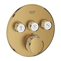 Potinkinis termostatinis dušo maišytuvas GROHE Grohtherm SmartControl 3 išėjimų, brushed cool sunrice, 29121GN0