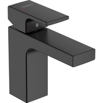 Praustuvo maišytuvas su dugno vožtuvu HANSGROHE Vernis Shape 100, juodas-matinis, 71561670