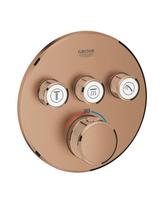 Potinkinis termostatinis dušo maišytuvas GROHE Grohtherm SmartControl 3 išėjimų, brushed warm sunset, 29121DL0