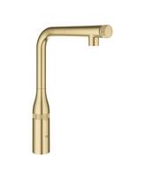 Virtuvinis (plautuvės) maišytuvas su ištraukiama žarnele GROHE Essence SmartControl, brushed cool sunrice, 31615GN0