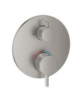 Potinkinis termostatinis vonios maišytuvas GROHE Atrio 2 išėjimų, supersteel, 24359DC0