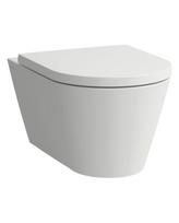 Pakabinamas unitazas Kartell by LAUFEN Rimless su SoftClose dangčiu, balta-matinė