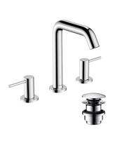 3-jų dalių maišytuvas voniai HANSGROHE Tecturis S, EcoSmart+, chromas, 73330000