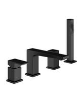 Maišytuvas į vonios kraštą 4 skylių MARINER Quadrum, Matt Black
