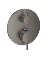 Potinkinis termostatinis dušo maišytuvas GROHE Atrio 2 išėjimų, brushed hard graphite, 24358DL0