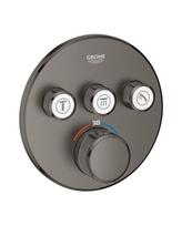 Potinkinis termostatinis dušo maišytuvas GROHE Grohtherm SmartControl 3 išėjimų, brushed hard graphite, 29121AL0