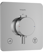 Potinkinis termostatinis dušo maišytuvas HANSGROHE Ecostat Comfort Q, 2 išėjimų, chromas, 33713000