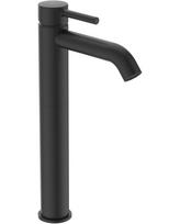 Praustuvo maišytuvas su dugno vožtuvu IDEAL STANDARD Ceraline 251 mm, juodas-matinis, BD137XG