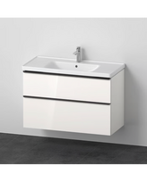 Spintelė su praustuvu DURAVIT D-neo 800×480 mm, balta matinė