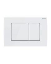 Vandens nuleidimo mygtukas GEBERIT Delta 20 Square, baltas 115137111