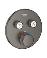 Potinkinis termostatinis dušo maišytuvas GROHE Grohtherm SmartControl 2 išėjimų, brushed hard graphite, 29119AL0