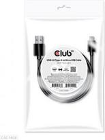 CABLE USB TO MICRO USB 1M/M/M CAC-1408 CLUB3D CAC-1408 | 8719214471880