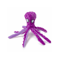 Happet violetinis pliušinis aštuonkojis žaislas šunims, 31 cm