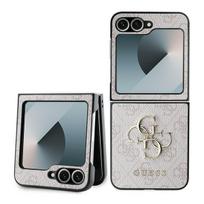 GUESS GUHCZF64GMGPI Z Flip6 F741 pink/pink Leather 4G Metal Logo