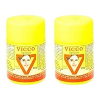 Vicco Vajradanti Ajurvediniai dantų milteliai stipriems dantims ir dantenų apsaugai | Žoliniai burnos priežiūros milteliai gaiviam kvapui | 25g Kiekvienoje pakuotėje po 2