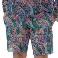 RODASOLEIL Crocodile Multicolor vyriški paplūdimio šortai