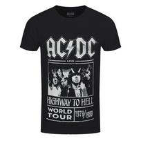 AC/DC Marškinėliai Highway To Hell Pasaulinis Turas ACDC Grupė Oficialus Juodas Naujas XL