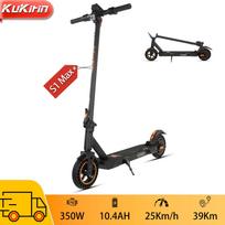 Elektrinis paspirtukas suaugusiems Kukirin S1 Max 8  350W variklis Elektrinis paspirtukas sulankstomas Didžiausias greitis 25Km/h 36V 10.4AH Nuvažiuojamas atstumas 39KM Apkrova 100Kg juoda